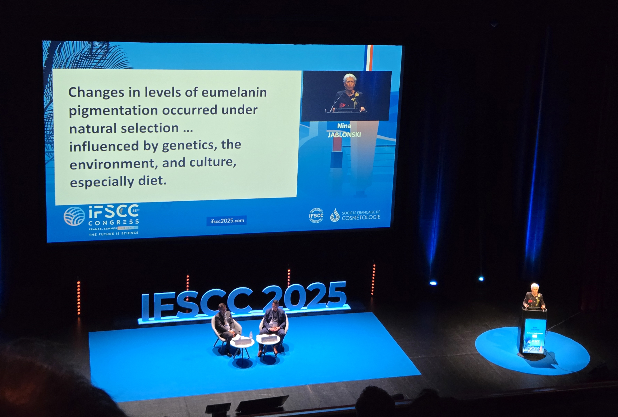 Nina Jablonski, Ph.D., of Penn State, explored the development of skin’s barrier functions, pigmentation and aging characteristics.