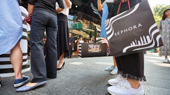 Beauty sales gains are being led by a 2% jump in shopping trips and an 8% rise in spend per visit. Units are also up 2.6%.
