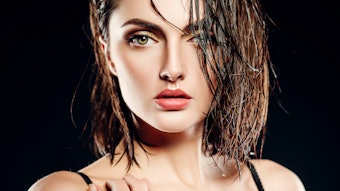 Beautiful Brunette With Damp Hair Adobe Stock 102758066