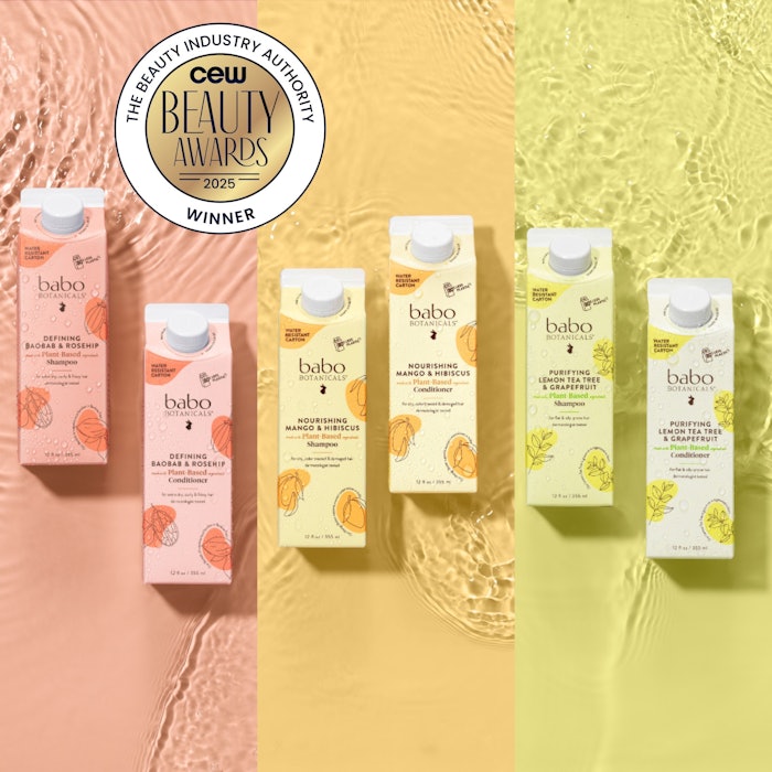 When developing the line, Babo Botanicals conducted a Lifecycle Analysis (LCA) on popular packaging materials. The Lifecycle Analysis evaluated full environmental impact, from raw material extraction to end of use, and determined paper cartons were the most environmentally friendly.