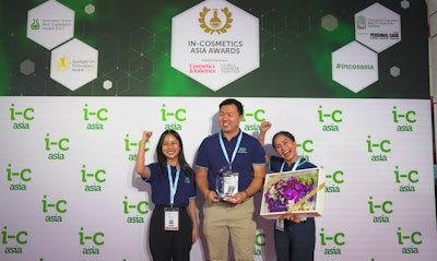 The gold award in the actives category went to ArrowBiome Pte. Ltd. for ArcherZyme, reportedly the world’s first clinically validated lysin for body odor control.