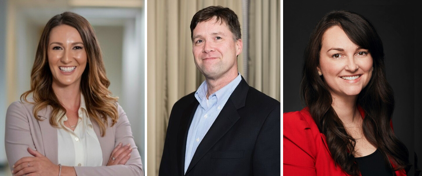 (From L) Marisa Plescia, president; Perry Romanowski, vice president; Valerie George, vice president-elect