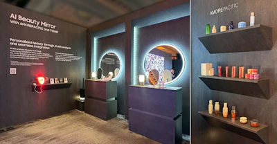 Amorepacific’s CES 2026 presence centers on AI-powered skin analysis and connected beauty platforms. The company is debuting Skinsight, a CES Innovation Award Honoree in the Beauty Tech category, alongside AI-driven solutions integrated into devices from its brand makeON.