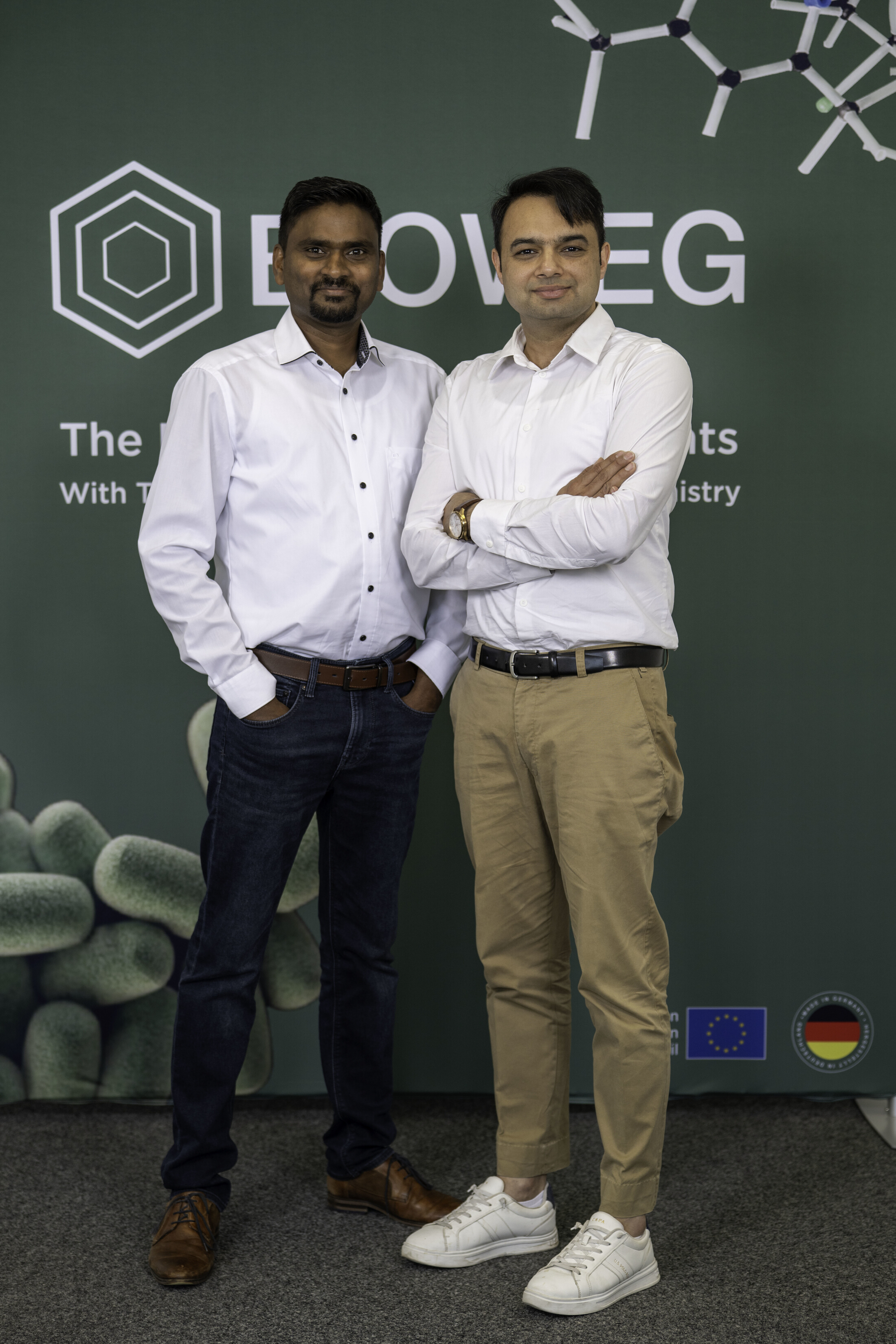 From L: Founders Srinivas Karuturi and Prateek Mahalwar, Ph.D.