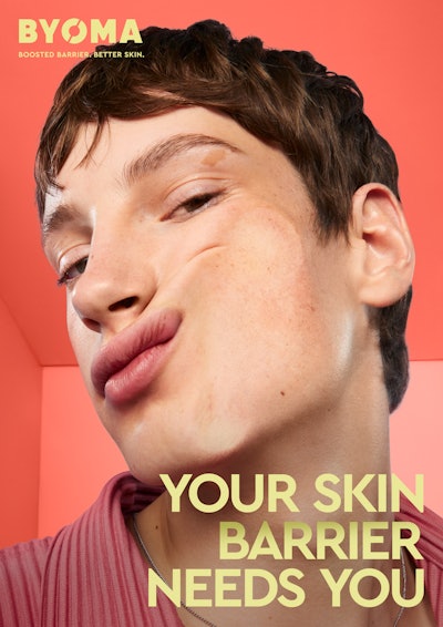 The appointment comes as BYOMA, a leader in the skin barrier space, continues to post category-leading performance. In 2025, the brand achieved 44% year-over-year sales growth, fueled by strong demand across retail and direct-to-consumer channels. (Pictured is campaign imagery from the brand's June 2025 Skin Barrier Awareness Month promotions.)