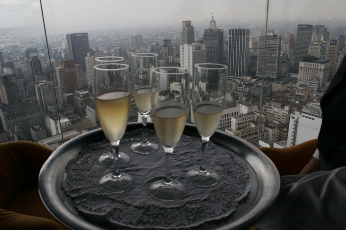 Toast Champagne Nyc Buildings Adobe Stock 437254918