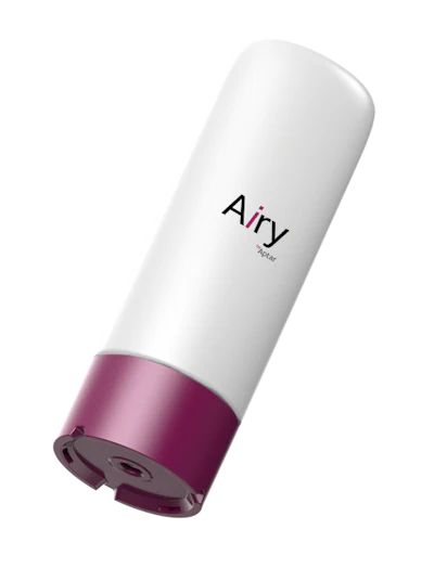 Airy, designed for 28-410 finishes, features a slightly smaller 2.12-inch diameter, a plug seal and a 0.3-inch orifice.