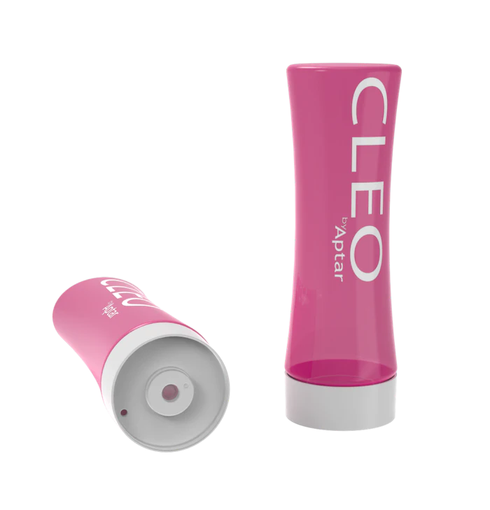 Cleo is manufactured in the United States and supports 28-400 and 33-400 neck finishes, with a 2.125-inch diameter, crab claw seal and a 0.375-inch orifice.