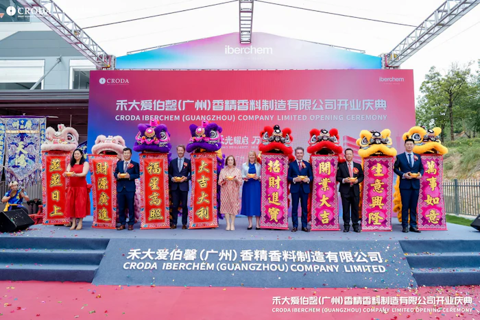 'Iberchem made its first investment in China in 2002,' said José Balibrea, managing director of Iberchem and vice president of Croda's fragrances and flavors division. 'Today, China is our number one country by sales, and Asia is a key pillar of our F&F 2030 growth strategy.'