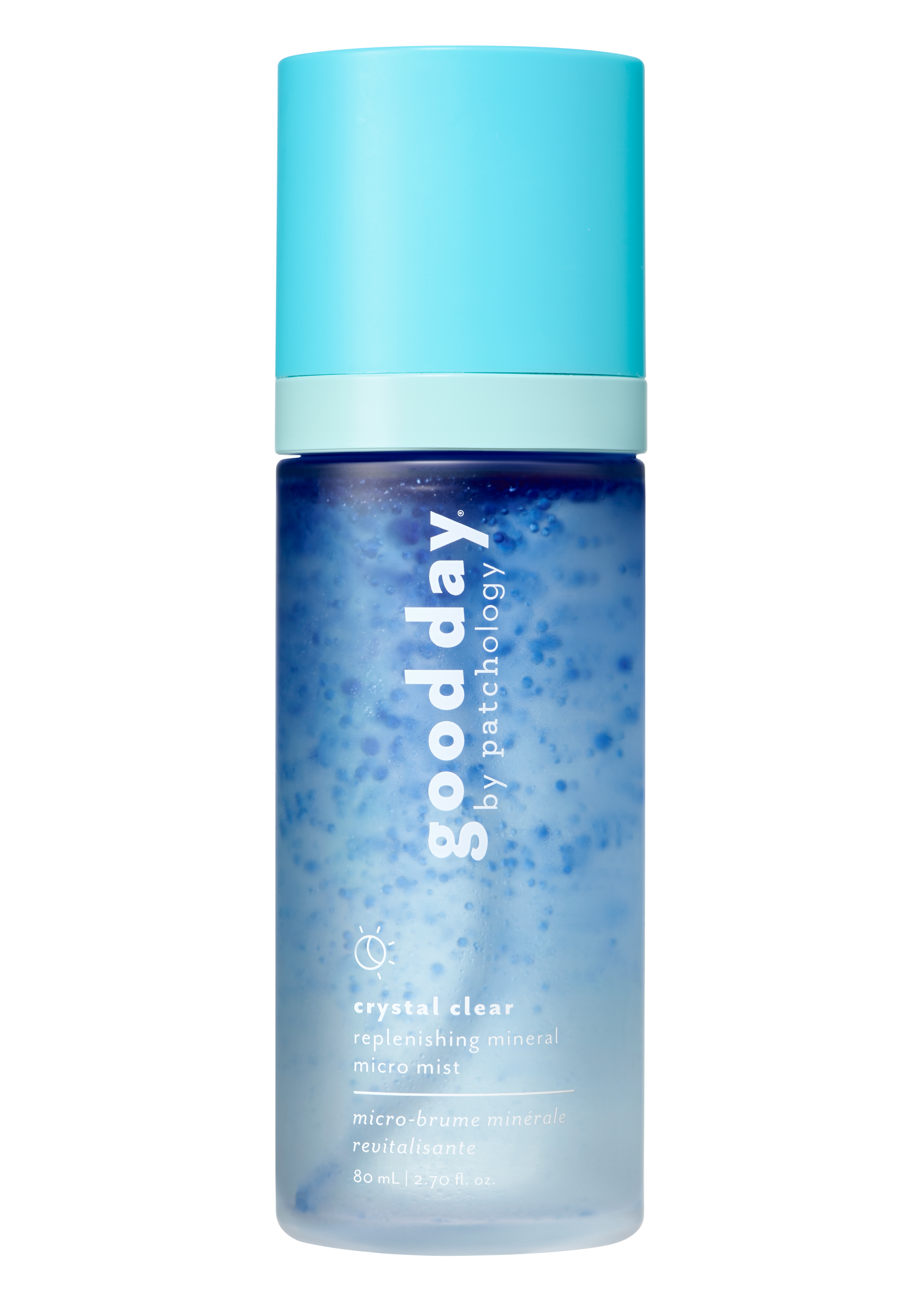Crystal Clear ($20-$30) is a bi-phase replenishing micro-mist featuring ocean minerals, Klamath algae and triple hyaluronic acid for hydration and environmental protection.