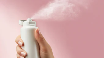 ICONS America's one-piece mono-material polypropylene Powder Spray Tube is a fully recyclable package available with post-consumer recycled (PCR) content for applications such as powder dry shampoo and other spray products.