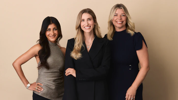 From left: Toral Patel, CMO; founder Samantha Ellis, MD; and Nathalie Kristo, CEO.