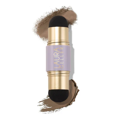 Laura Geller Beauty’s Root Touch Up Cream + Powder brings makeup-style convenience to gray coverage.
