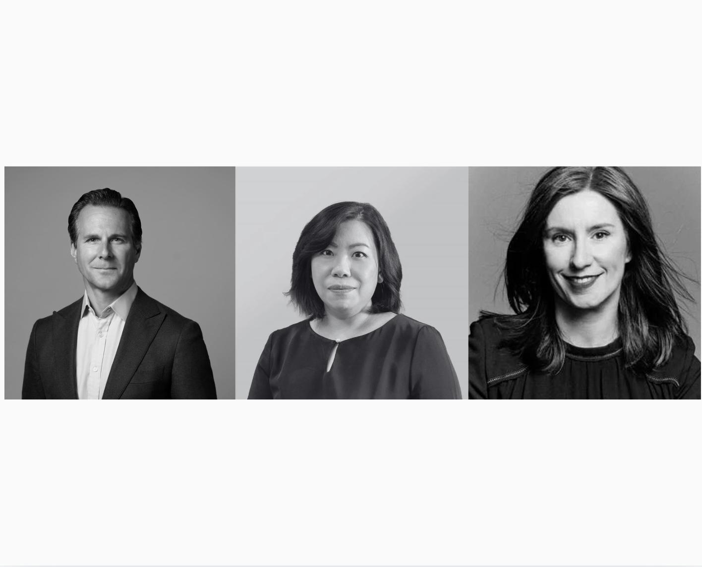 From left: Justin Boxford, global president, Luxury Beauty Brands, Erica Kwok, senior vice president and general manager of Estée Lauder, and Magalie Parksuwan, senior vice president and general manager, La Mer.