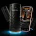 ININUM smart device with smartphone app interface displaying product controls and settings